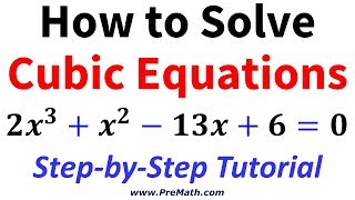 How to Solve Advanced Cubic Equations StepbyStep Tutorial [upl. by Nirroc]