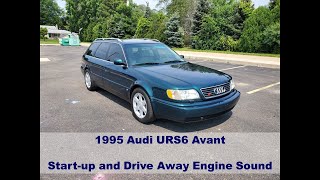 1995 Audi S6  URS6 Modified  Idle and Drive Away Engine Noise [upl. by Lledyr]