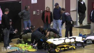 Pleasant Grove High School player knocked unconscious during basketball game Jan 6 2010 [upl. by Mariette438]