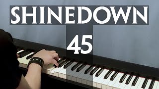 Shinedown  45  LIVE PIANO VOCAL COVER  Vertical Video [upl. by Ahseat]