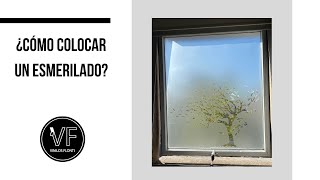 COMO COLOCAR VINILO ESMERILADO SOBRE CRISTAL  VINILOS FLONTI [upl. by Kalk360]