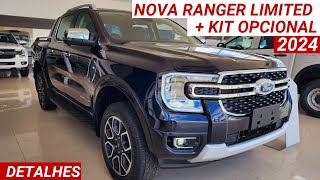 Nova Ford Ranger Limited V6  kit opcional chega por R349990 como a  tecnológica do mercado [upl. by Liv]