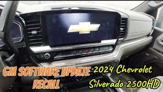 GM Software Update Recall N242435631  2024 Chevrolet Silverado 2500HD [upl. by Nnaitak]