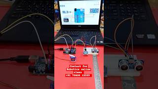 ultrasonic sensor control servo control arduinoelectronicyoutubeshortsshortsvideo [upl. by Wilcox]