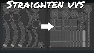 Straighten amp Optimize UVs using Rizom [upl. by Menides]