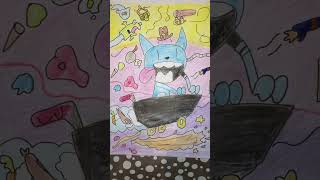 Looshkin Cat Cartoon Art Drawing [upl. by Tammi]