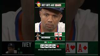 Phil Ivey hits Quads poker [upl. by Harim]