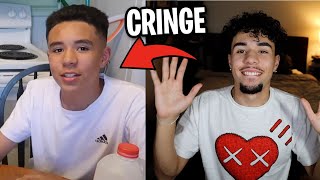 REACTING TO MY OLD VIDEOS CRINGE [upl. by Meisel]