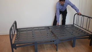 Presenting the Texas Contract Metal Folding Bed [upl. by Aketahs]