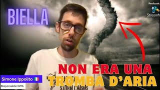 BIELLA 7 AGOSTO 2024  DIFFERENZA TRA TORNADO E DOWNBURST [upl. by Davide]