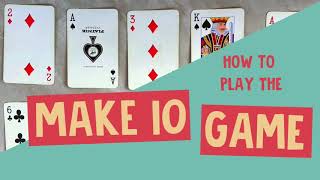 The Make Ten Game an awesome K2 math card game [upl. by Freda]