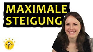 MAXIMALE STEIGUNG berechnen – größte Zunahme Wendepunkt Ableitung Anwendungsaufgabe [upl. by Midian713]