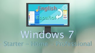 Cambia a Español Windows 7 versión Starter Home amp Pro [upl. by Iaras786]