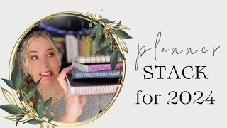 A Witchy Planner Stack for 2024  Vlogmas Day 4 [upl. by Landa]