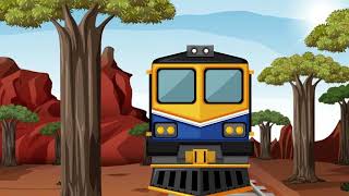 train cartoon  train wala cartoon  train for kids  kids song  baby song [upl. by Ocihc]