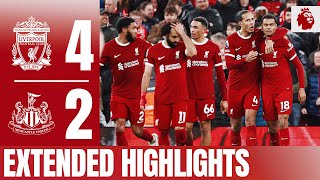 Reds Dominate on New Years Day Liverpool 42 Newcastle  Extended Highlights [upl. by Ahsiuqet83]