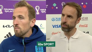 England captain Harry Kane and manager Gareth Southgate reflect on World Cup exit  ITV Sport [upl. by Ahsanat291]