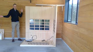 Sun Stream Infrared Sauna Assembly  Evolve 30 Infrared Sauna Assembly [upl. by Anicnarf145]