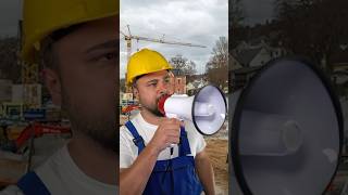 YOUTUBER auf der BAUSTELLE 50 😂dennome funny comedy memes bauleiter [upl. by Aynwat27]