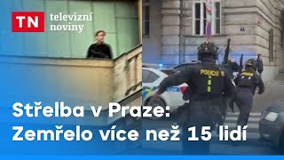 Střelba v centru Prahy Zemřelo více než 15 lidí  Televizní noviny [upl. by Lienet]