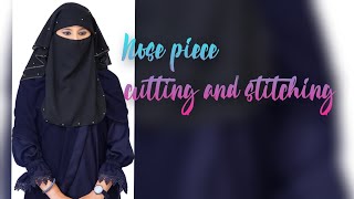 hijab nose piece stitching new model [upl. by Ahc292]