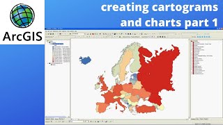 ArcGIS tips creating cartograms and charts part 1 [upl. by Olwen]