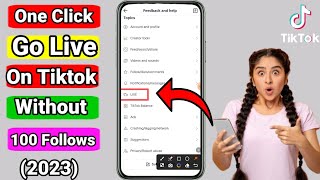 tiktok live 2023  paano mag tiktok live without 100 follows  tiktok live setting [upl. by Geer527]