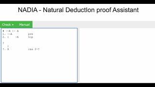 Lógica Proposicional Sistema de Dedução Natural ¬¬A ⊢ A [upl. by Llerahs847]