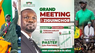 🛑 DIRECT  ZIGUINCHOR  Urgent 🚨 GRAND MEETING DE OUSMANE SONKO AU TERRAIN HARLEM LINDIANE [upl. by Wat]