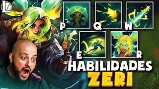 🤯 NUEVO ¡RESÚMEN DE LAS HABILIDADES DE ZERI DESVELADAS Y SU PRIMERA SKIN ESTO ES UNA LOCURA [upl. by Nosahc]