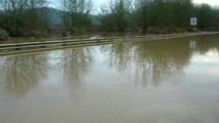 Floodwater covering I5 in Chehalis WA [upl. by Leslee]