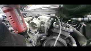 how to install egr cooler pipe valvethrottle body 07 bmw 520d [upl. by Damara760]