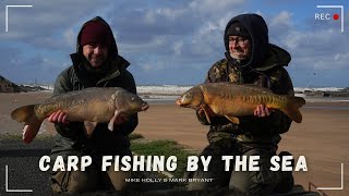 Crazy Fishing Location  Catching Carp By The Beach  Mark amp Mike [upl. by Normandy]