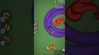 Monster purple WORM vs Big Red Worm snake viralvideo fyp explore wormszone subscribe yt [upl. by Aehsel]