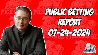 MLB Public Betting Report Today 72424  Against the Public with Dana Lane [upl. by Norym]