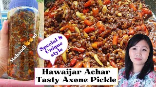 Hawaijar Achar Semba Manipuri Style Mahaodi 🔥🔥Tare  Axone Pickle  Akhuni pickle unique style [upl. by Davidson223]