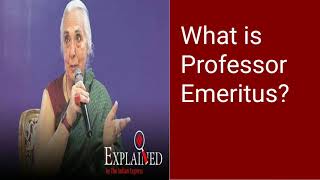 Romila Thapar and what is Professor of emeritus in Hindi [upl. by Shrier]