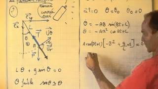 dynamique  II1 pendule simple petites oscillations expression de téta [upl. by Seravat284]