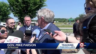 Missouri Gov Mike Parson on Chiefs Royals futures quotWere just in the first quarterquot [upl. by Lhamaj402]