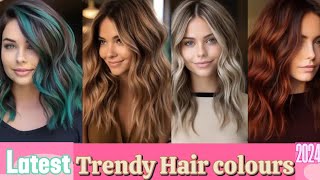 New Trendy hair colour ideas latest highlights ideas on Dark Brown Hair haircolour2024 haircolor [upl. by Nybor]