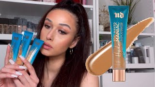 URBAN DECAY HYDROMANIAC TINTED GLOW HYDRATOR  Tutorial amp Review [upl. by Cirone]