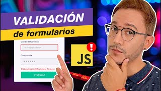 🔴 ¡Aprende a Validar Formularios con Javascript 🐱‍👤 [upl. by Skilken]