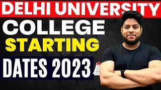 Delhi University Academic Calendar 2023📅 Classes Schedule Complete Details [upl. by Ettenrahs]