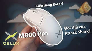 DELUX M800 PRO  Chuột trắng trẻo mịn màng  đối thủ của quotCÁ MỤP tấn côngquot  Hướng dẫn dùng Driver [upl. by Llydnek]