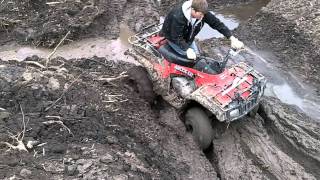 four wheeler getting stuck in mud [upl. by Ayardna]