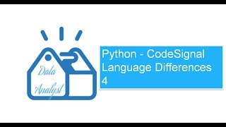 Python  CodeSignal Language Differences 4 [upl. by Tamma495]