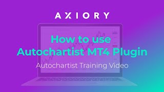 How to use the Autochartist MT4 Plugin Axiory Autochartist Training Videos [upl. by Fleece]