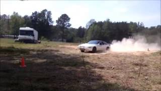 92 Subaru SVX 5 Speed Conversion ANGRY HIPPO at THSCC RallyX RALLYCROSS 04 15 17 Louisburg NC [upl. by Nhguavad452]