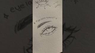 Drawing eyelash tutorial art artist tutorial [upl. by Yahs]