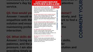 Customer Service Interview Questions and Answers  Customer Support Interview Questions and Answers [upl. by Griffy]